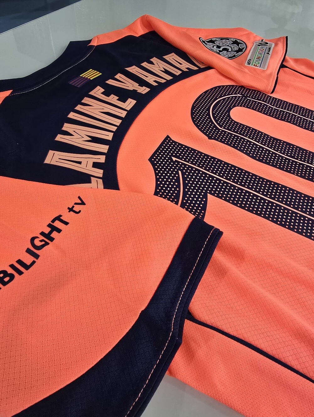 Yamal #10 Soccer Jersey - Neon Orange